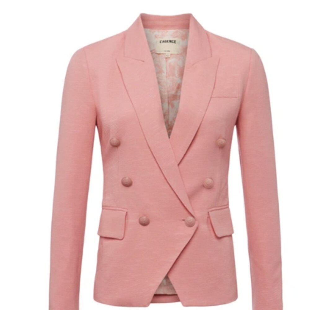 L'Agence Kenzie blazer, like new. SIze 8. Pink.